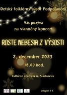 Vianočný koncert - DFS Podpoľanček - 2. december 2023 o 18.00 hod