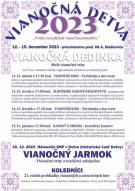 VIANOČNÁ DETVA 2023 - 12. – 15. december 2023 – priestranstvo pred DK A. Sládkoviča